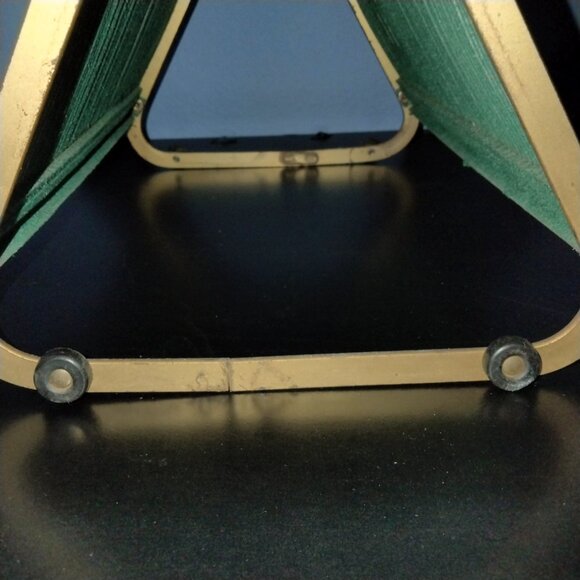 Luric Steel Record Holder, Green Wire Rack, Vintage 1940s, Very Rare - Picture 6 of 8